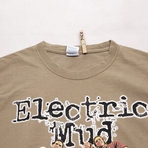 Electric Mud Casual Short Sleeve Graphic T Shirt Mens Size 2XL Beige